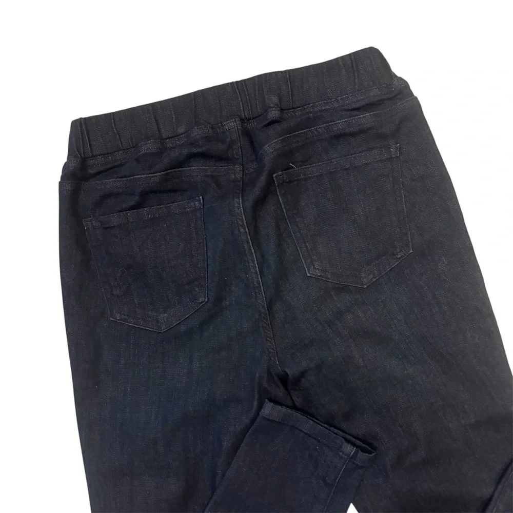 Eileen Fisher Navy Stretch Denim Organic Cotton Petite Size 2P - Picture 4 of 11